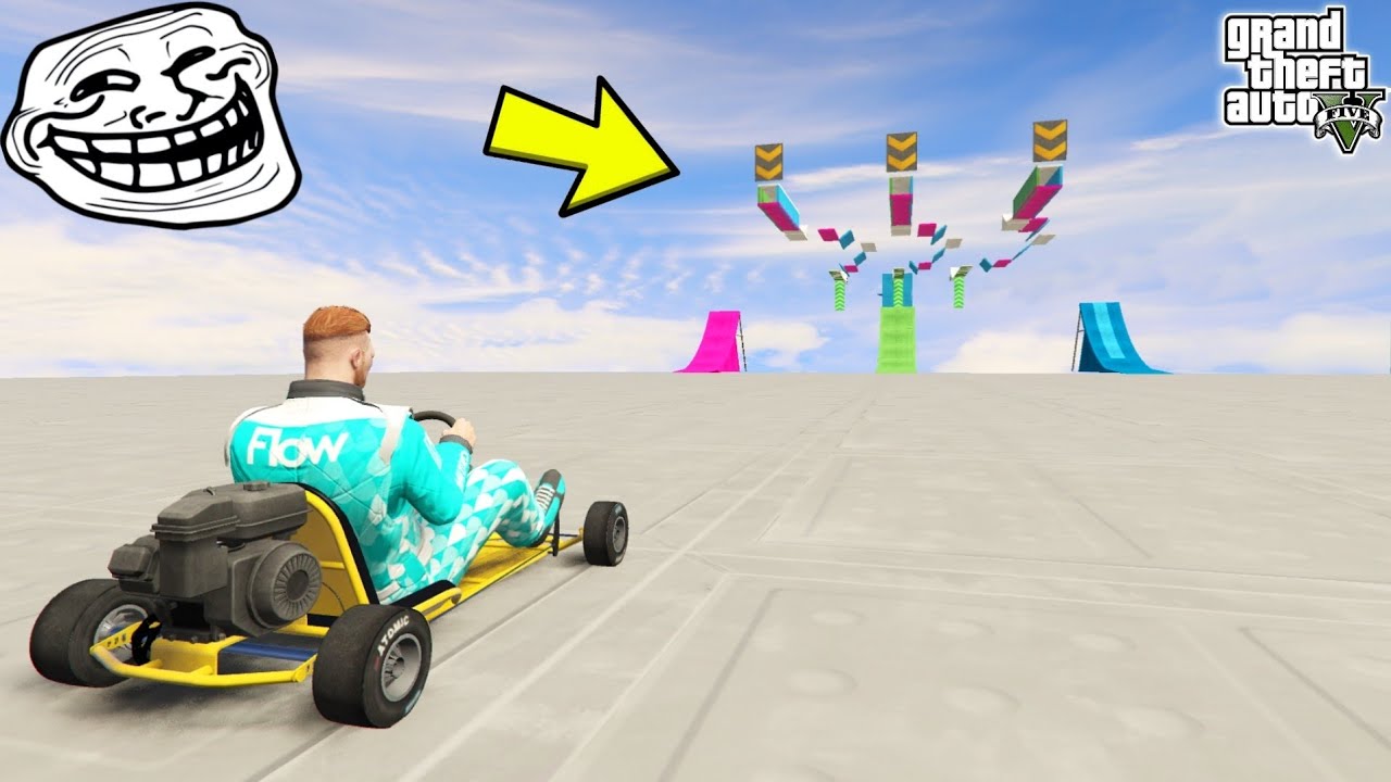 Troll Race in Go-Kart 922.922% People Cannot Win This Impossible Race in GTA 5!