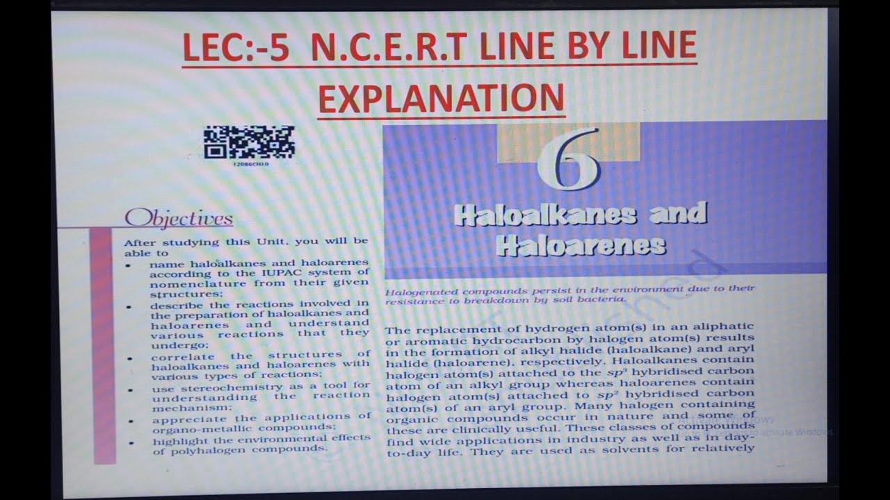 HALOALKANE LEC 5 LINE BY LINE