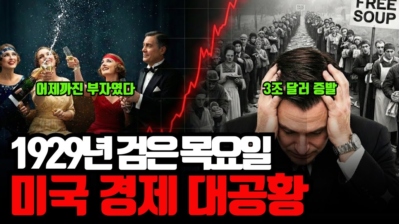 미국이 붕괴될 뻔했던 대사건!! | 대공황, 경제위기