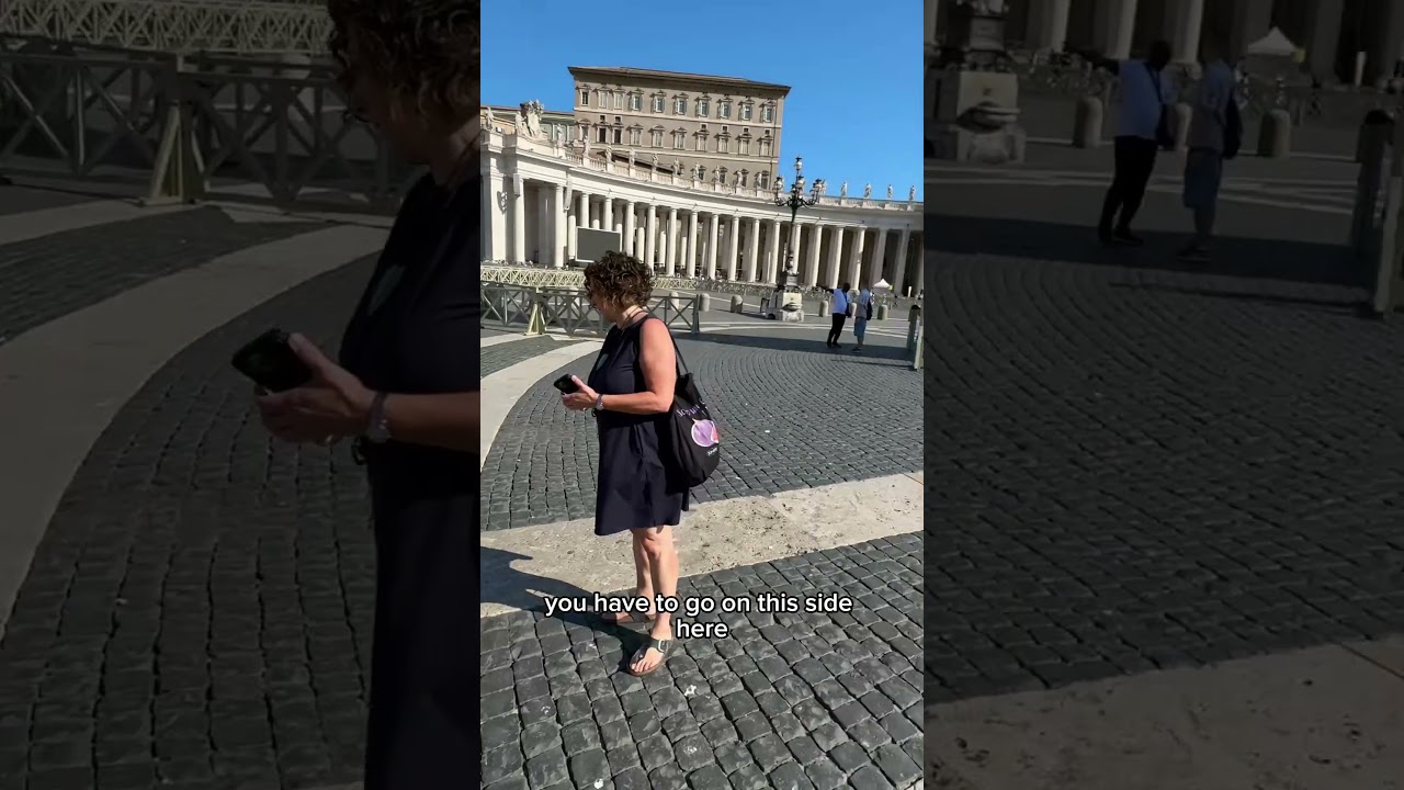 There&rsquo;s a heart-shaped stone in St. Peter&rsquo;s Square! ❤️ #Vatican #HiddenRome #vaticano #vaticancity