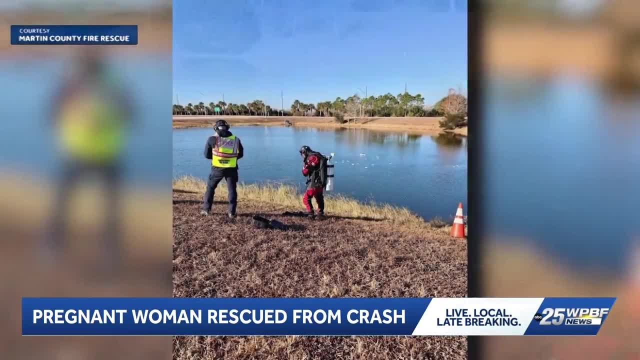 Port St. Lucie woman rescued from sinking car gives birth on her birthday