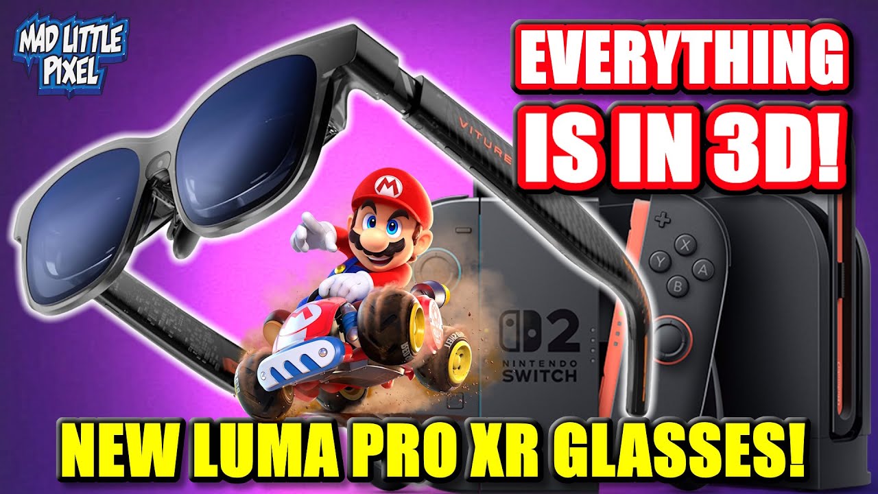 ИДЕАЛЬНЫЙ аксессуар для Switch 2! Переведите свои игры и фильмы в 3D с очками VITURE Luma Pro XR!