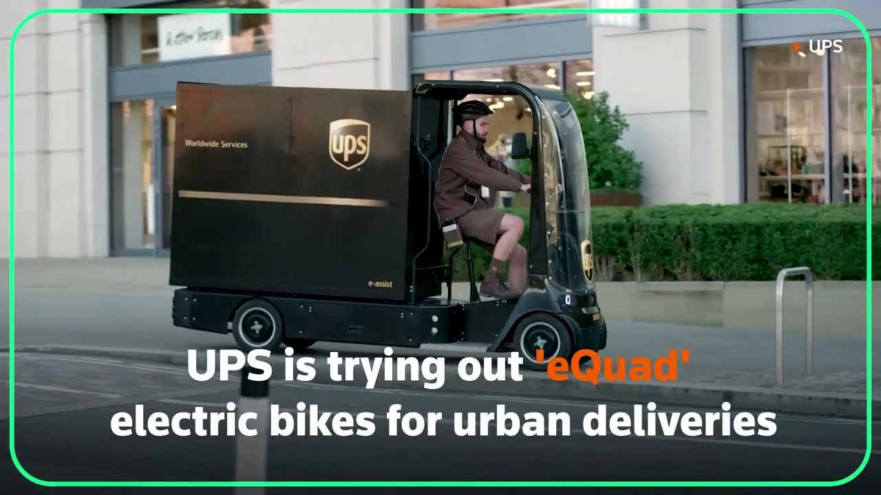 UPS tries electric bikes for urban deliveries
