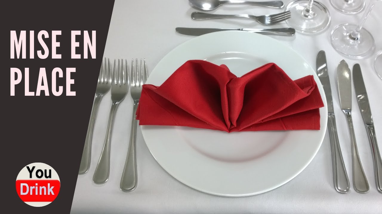 Mise en place de restaurante - Como montar a mesa.