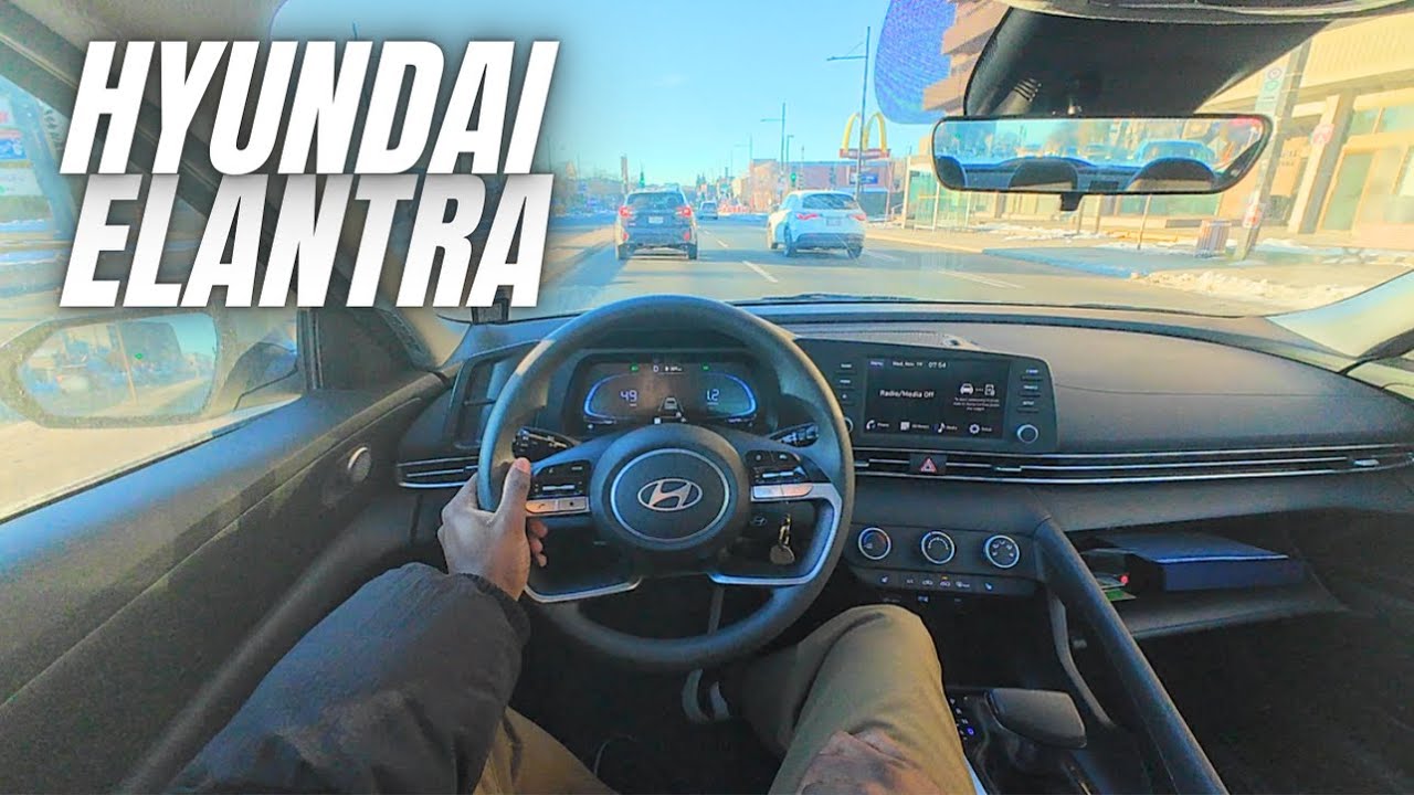 ASMR POV Drive | 2024 Hyundai Elantra | Winter Sunrise Drive [Winter]