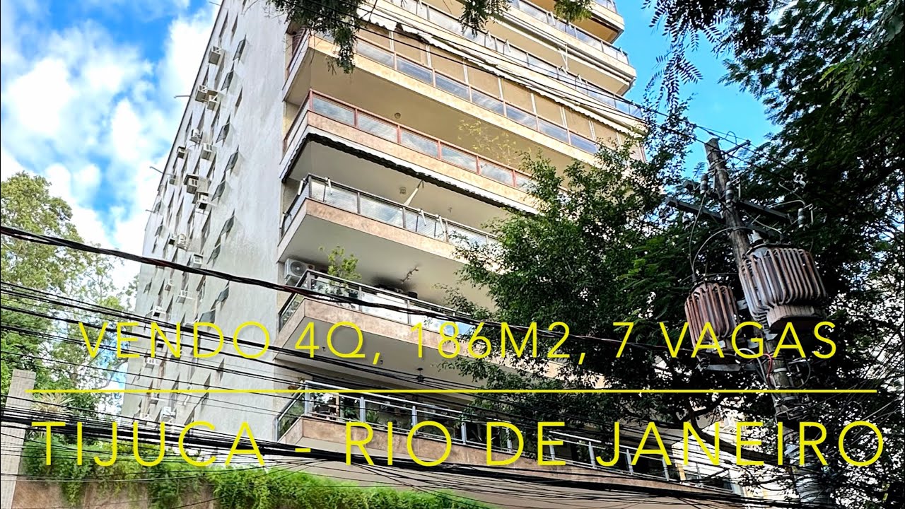 IMÓVEIS - VENDO 4Q(1S) NA TIJUCA, LOCAL SEGURO, PROXIMO METRÔ, 7 VAGAS, LUXUOSO, ALTO, RUA 18 OUTUBR