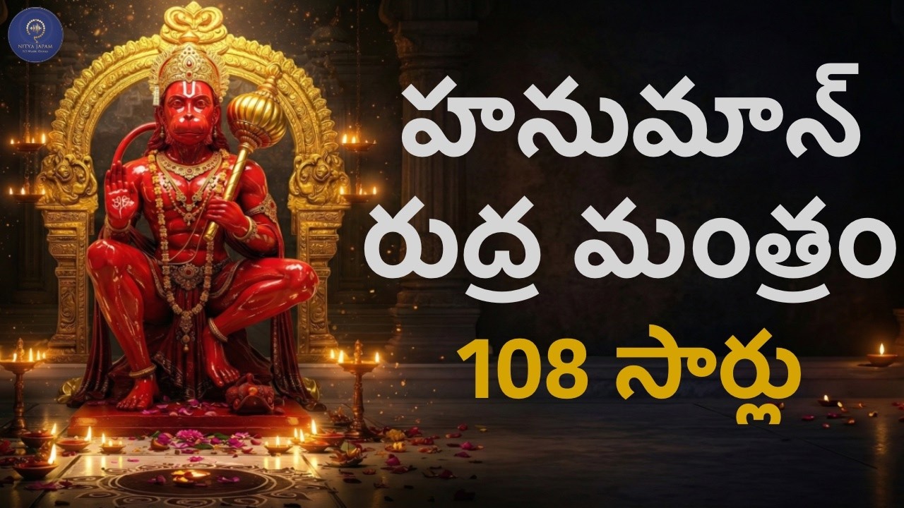 అడ్డంకులు తొలగించే శక్తివంతమైన హనుమంతుని రుద్రావతార మంత్రం (108 సార్లు)| Powerful Hanumanthuni Chant