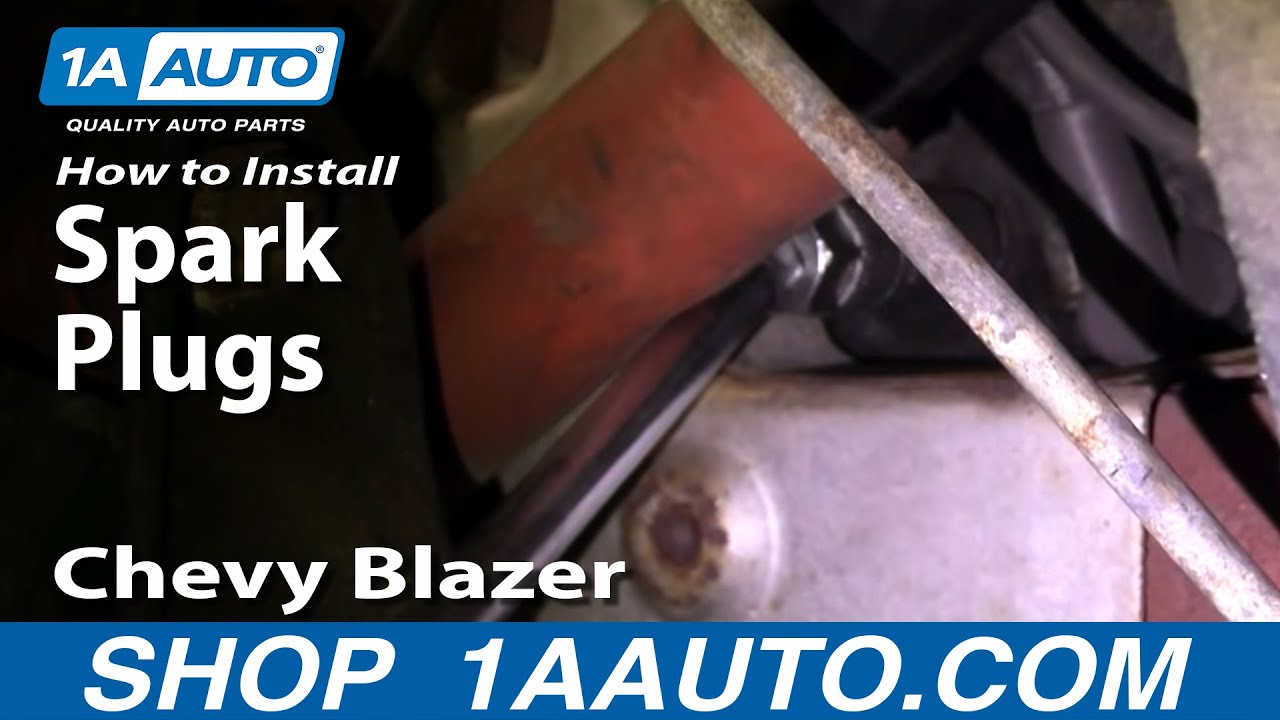 Как заменить свечи зажигания 96-05 Chevy Blazer S10
