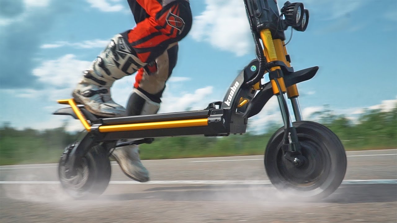 Сделали рекорд скорости среди серийных электросамокатов! 13500 вт! Kaabo Wolf King GTR