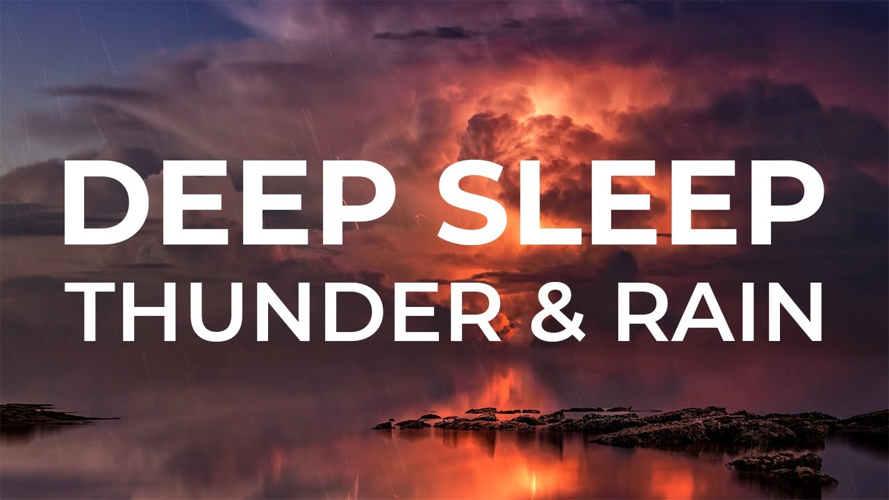 Deep Sleep Thunder and Rain | Heavy Midnight Storm