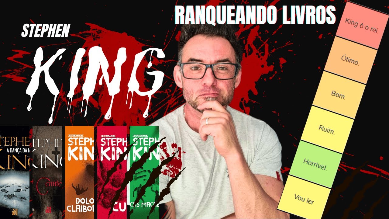 Ranqueei TODOS os livros que já li do Stephen King! (e fui sincero demais 😬)