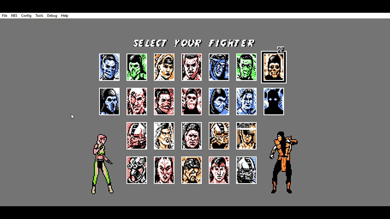 Video Game Trick 209B: UMK3 (NES Hack) - Sonya's Inf. Leg Grab (Alt. Method)