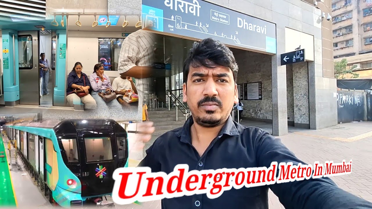 मुंबई मेट्रो का सफ़र 🚇 | Underground Mumbai Metro | Real Experience 😍 @pintureallifevlog 