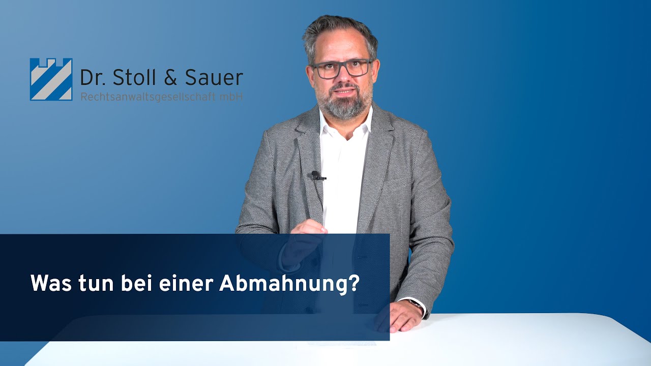 Was tun bei einer Abmahnung?