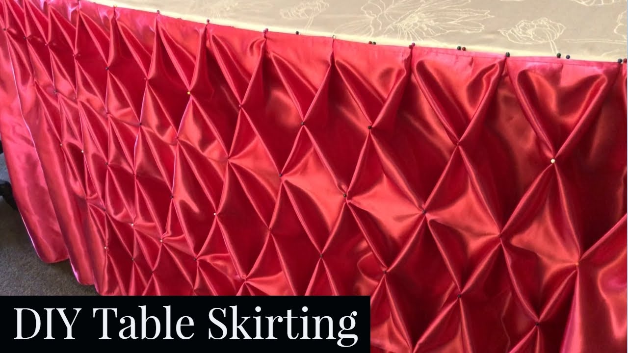 Simple Table Skirting/ Diamond Table Skirting #1 (Box Pleat)