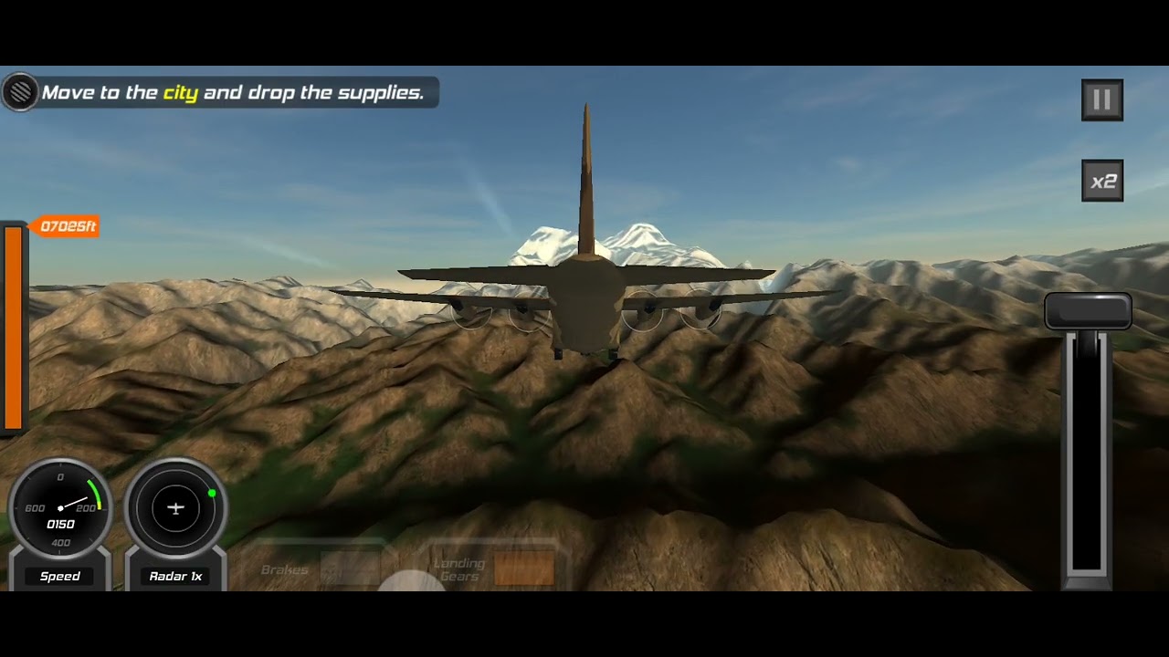 Rescue operation with Flight ✈️ || Cargo 130. || flight simulation