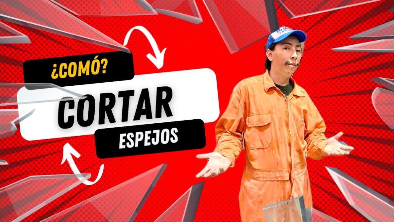 Cómo cortar ESPEJOS con FORMAS ( forma sencilla  )