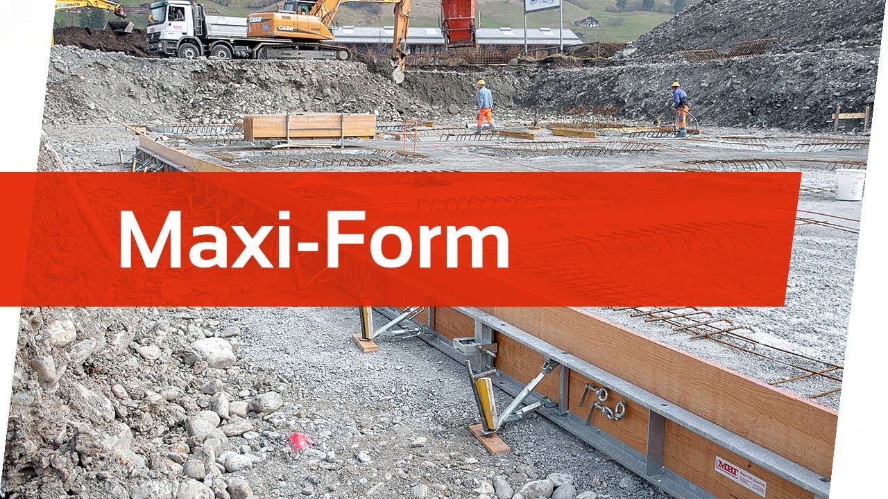 Maxi-Form | Wiederverwendbare Bodenplatten- und Deckenrandabschalung