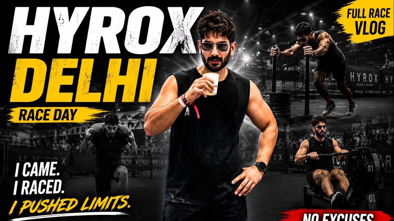 FULL HYROX DELHI 2026 VLOG | Gym to HYROX | Complete Race Day Journey 🔥 | Nishu Sharma Fitness