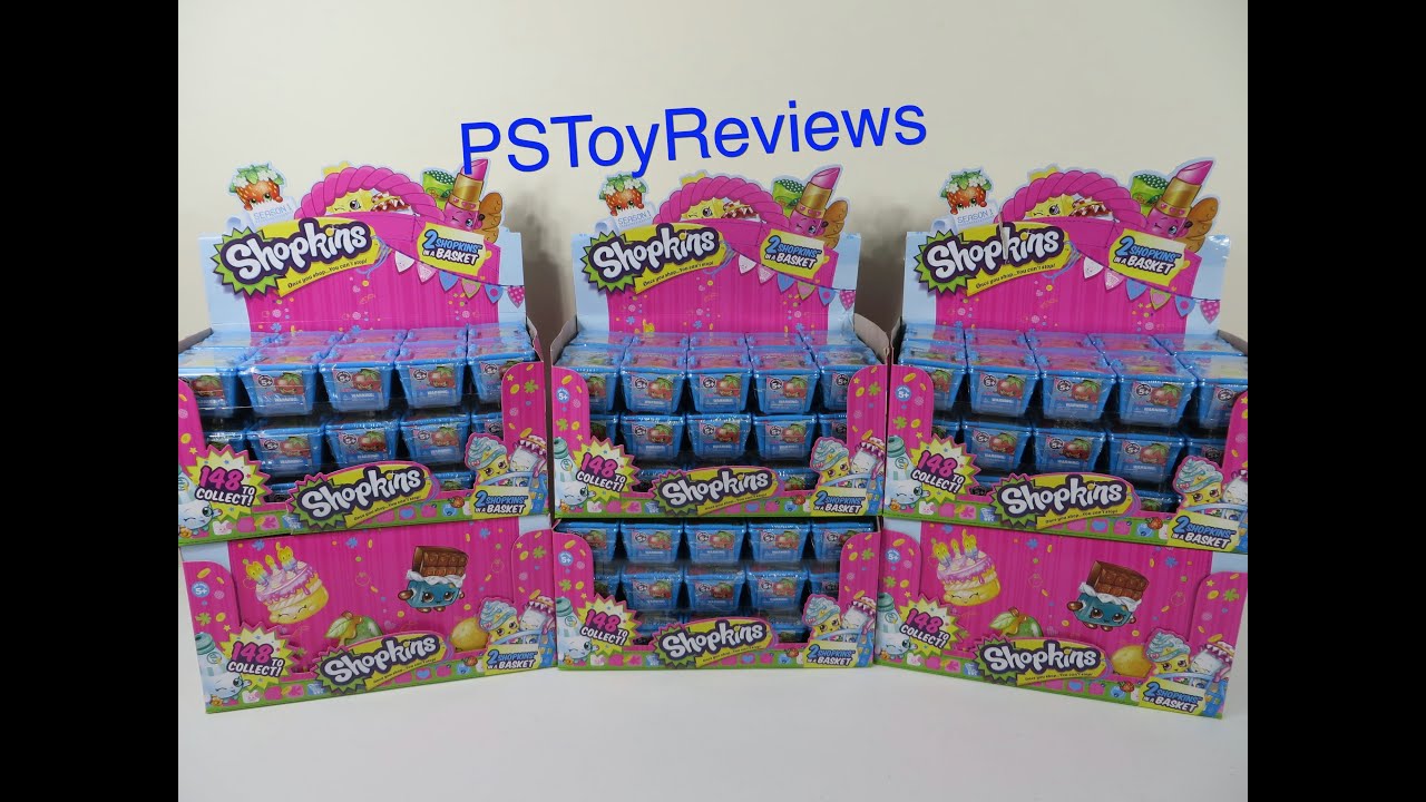 Huge Shopkins Palooza Blind Basket Case Opening Unboxing Round 1 of 6