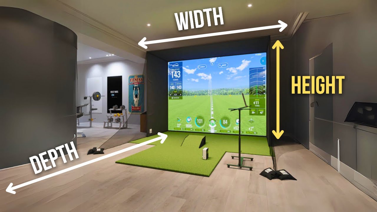 How Much Space Do You Need to Build a Home Golf Simulator?
