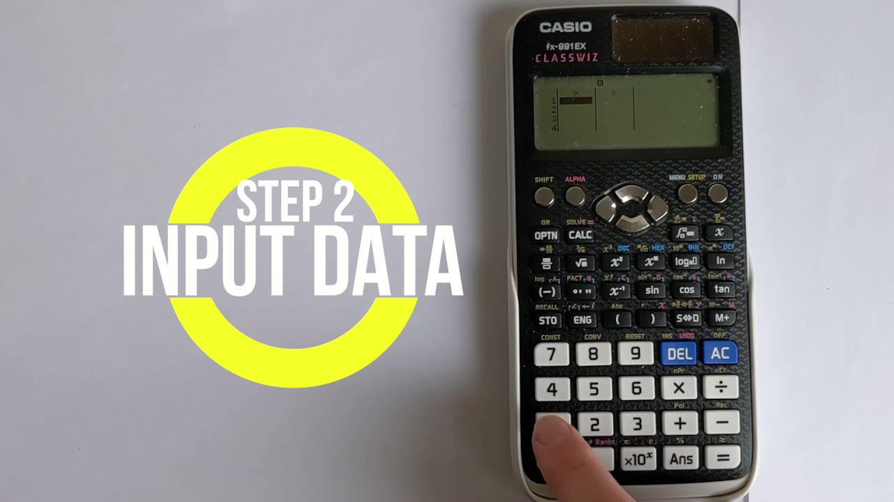 Пошаговое руководство по линейной интерполяции Casio Classwiz FX 991EX