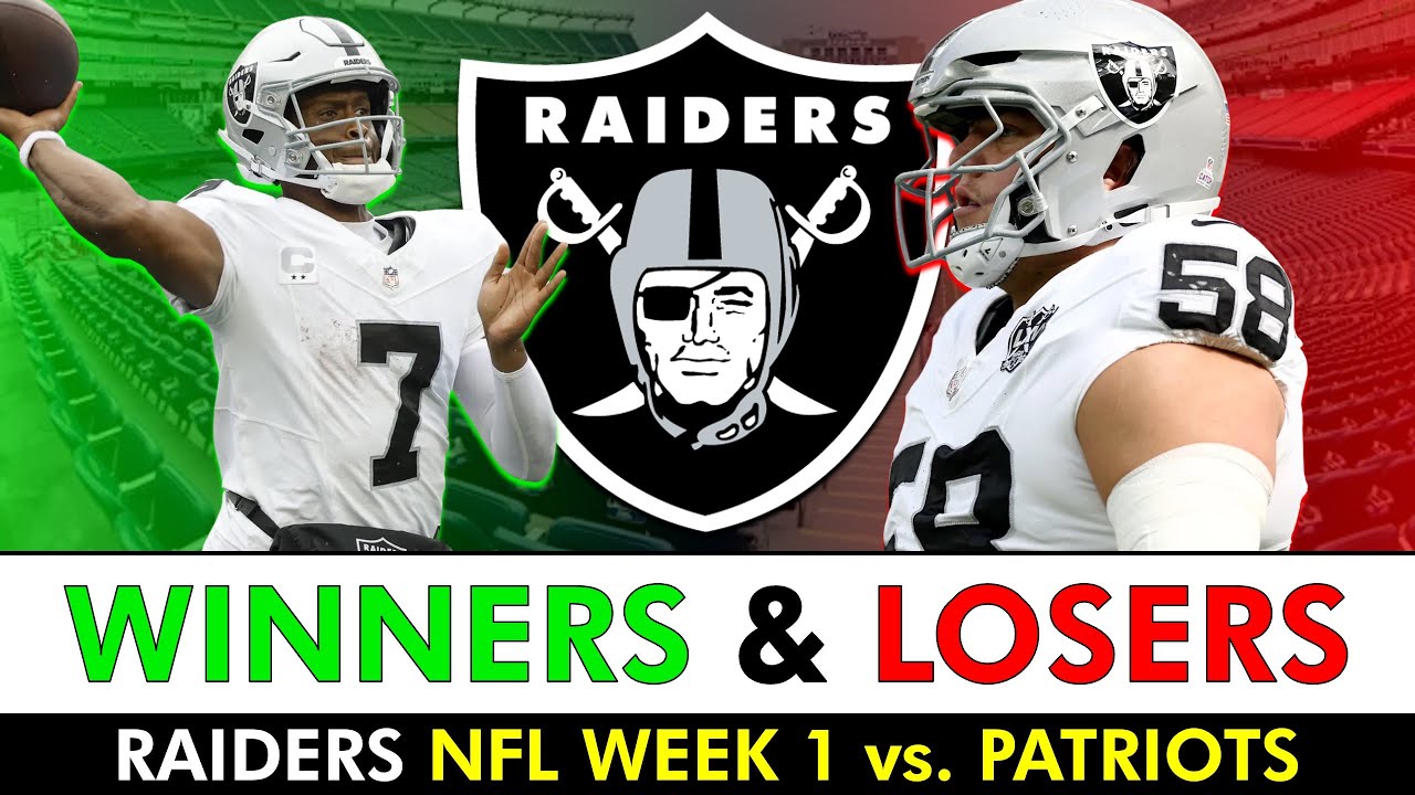 Raiders Winners & Losers After Las Vegas’ NFL Week 1 Win vs. The Patriots Ft. Geno Smith