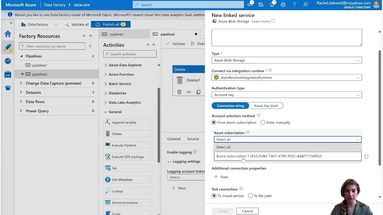 Data Engineering (Azure Data Factory) - Delete Activity