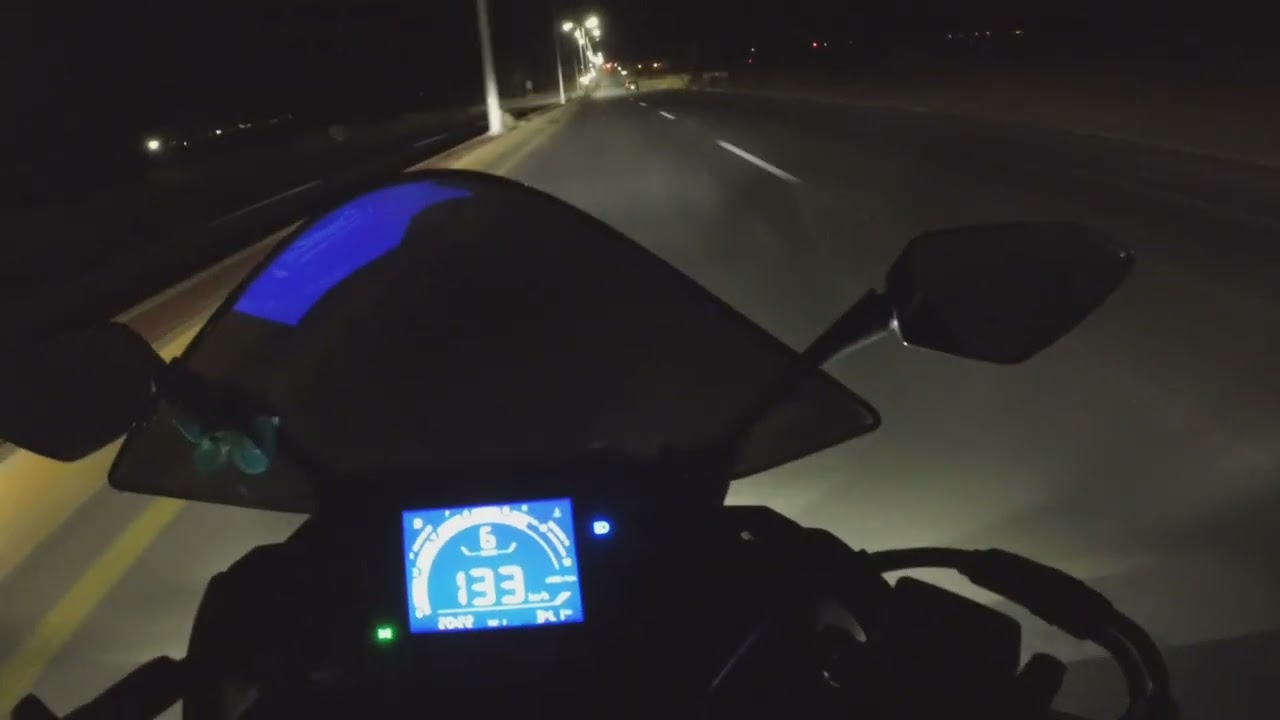 Night run CF MOTO 250SR Fun y Hero Hunk250
