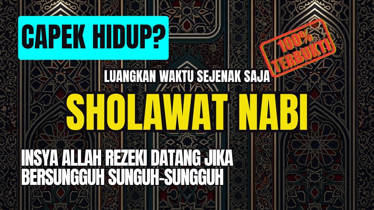 DAHSYAT!! Sholawat Jibril Pembuka Rezeki & Pelunak Hajat | Sholawat Nabi