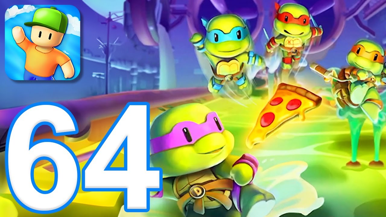 Stumble Guys - Gameplay Walkthrough Part 64 - Turtle Tumble & Crown Win (iOS, Android)
