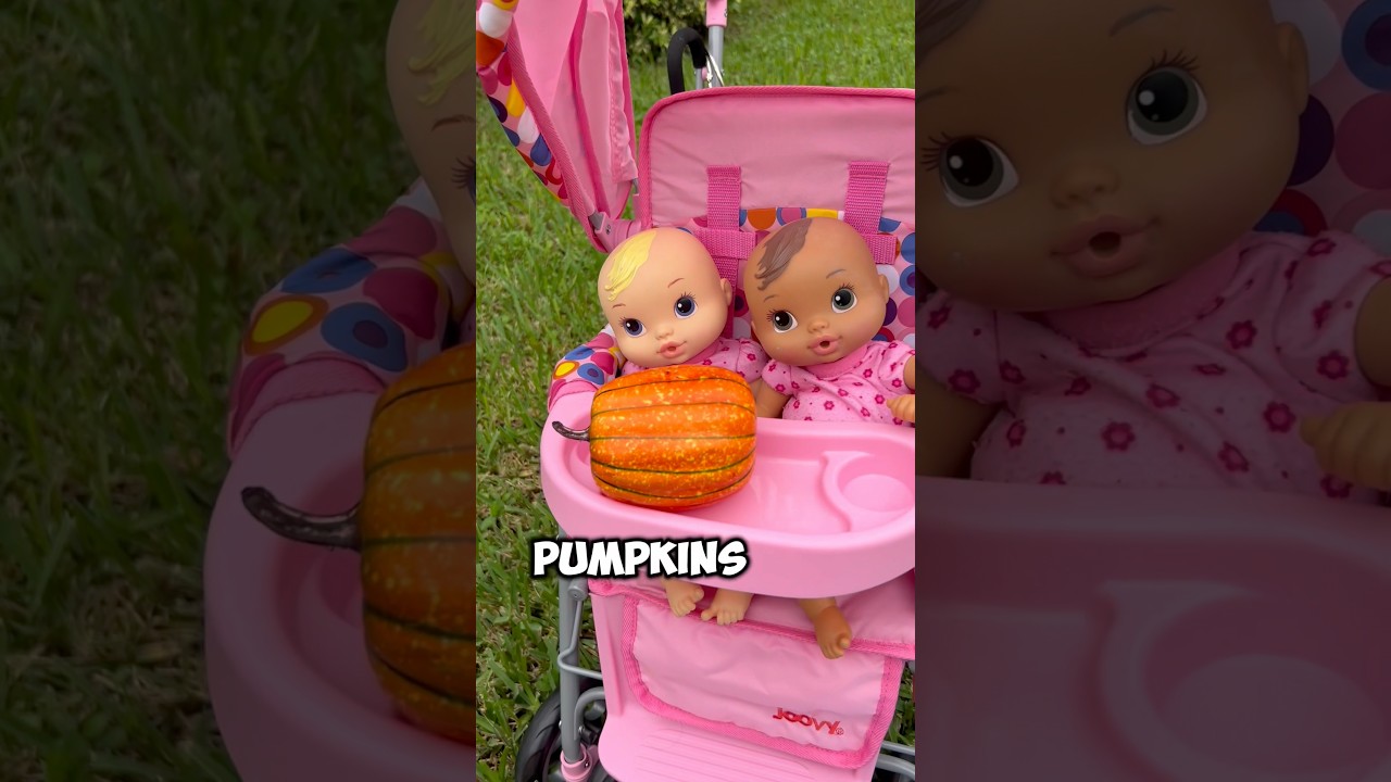 Тыквенная грядка с новорожденными девочками Baby Alive 🎃 #шорты #хеллоуин #babyalive #babydoll