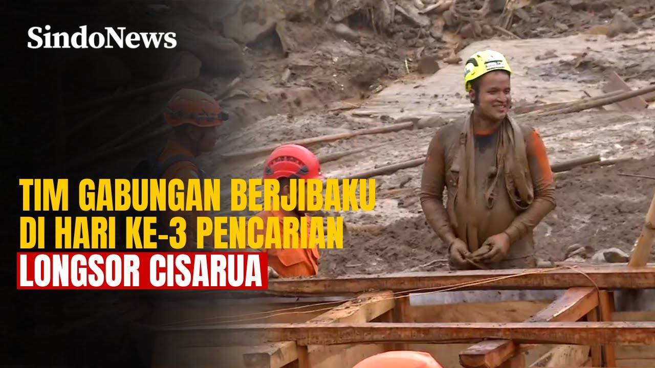 Hari Ke-3 Pencarian Korban Longsor Cisarua, Tim Gabungan Berjibaku | Sindo Siang | 26/01