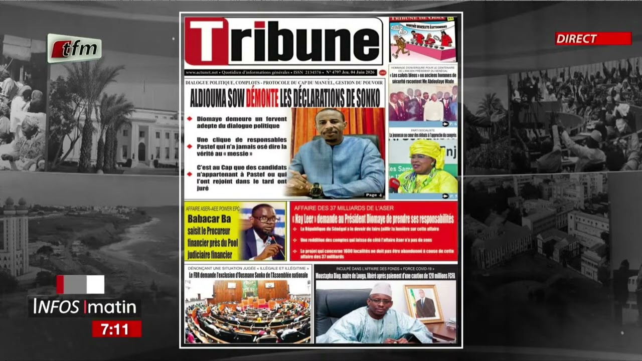 Yenekay yi ak Malick THIANDOUM - Infos matin du 04 juin 2026