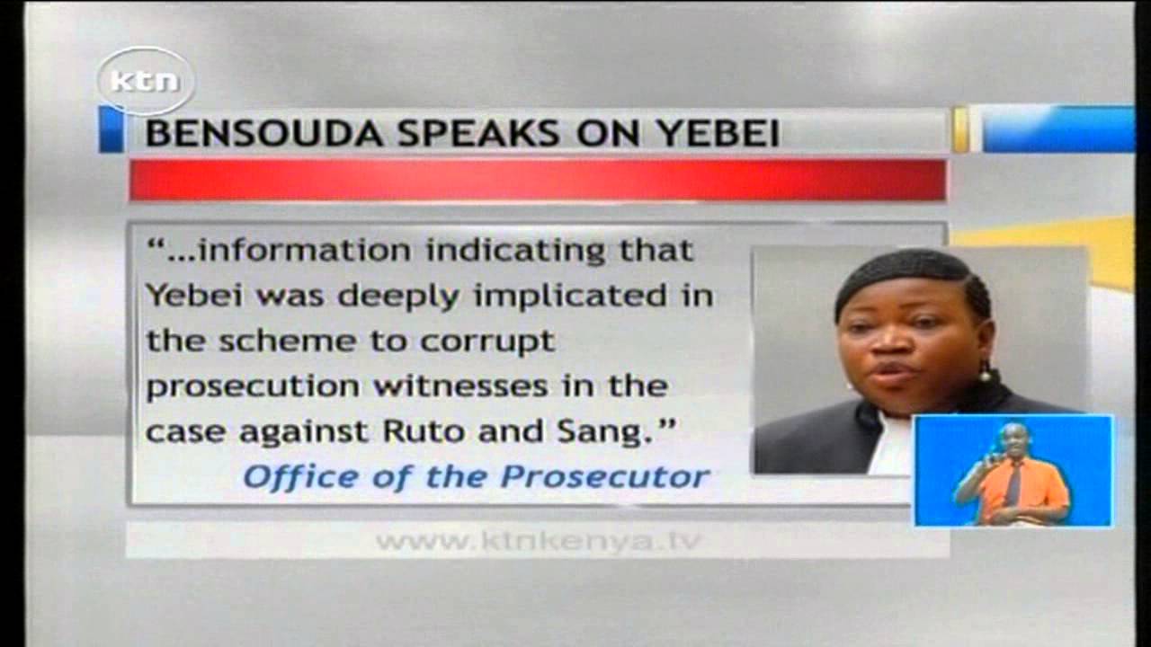 Bensouda speaks on the ICC witness Meshack Yebei's murder