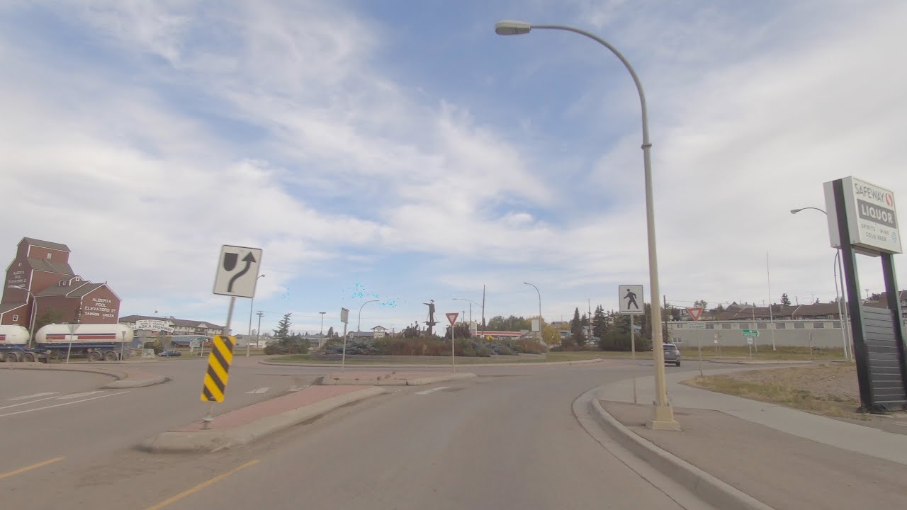 Dawson Creek BC Canada. Driving Tour. City Life.