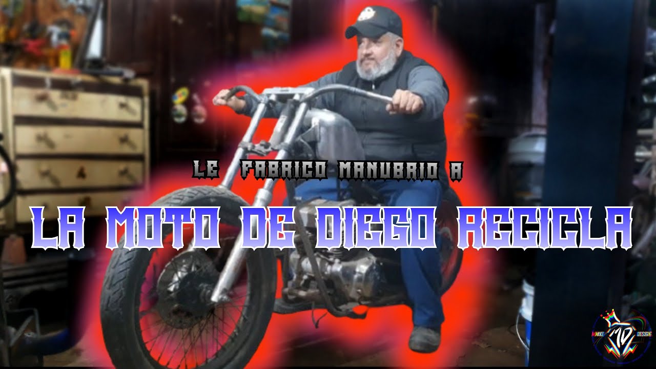 Iniciamos la increíble transformación de la moto de Diego recicla, con un manubrio casero 🔥