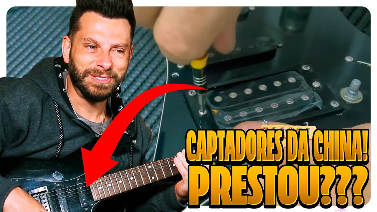 COLOQUEI CAPTADORES CHINESES FLEOR NA MINHA GUITARRA!