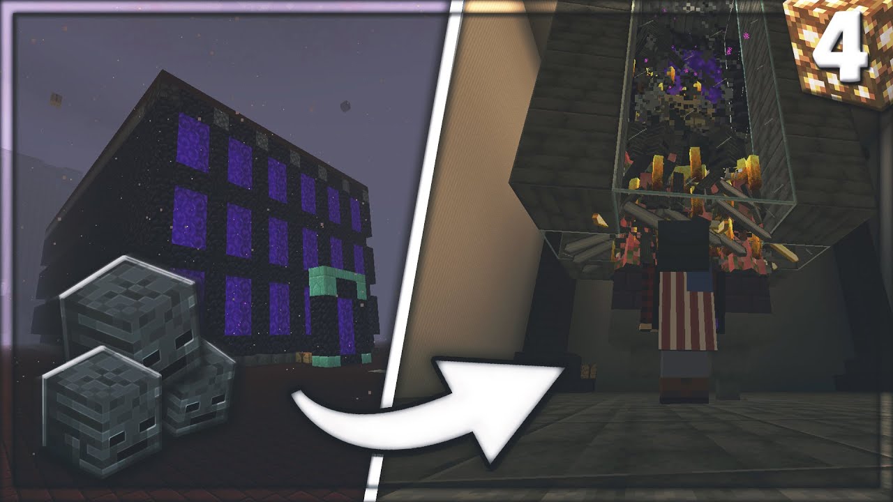 How I Made A Wither Skull Farm In Minecraft Survival EP #4
