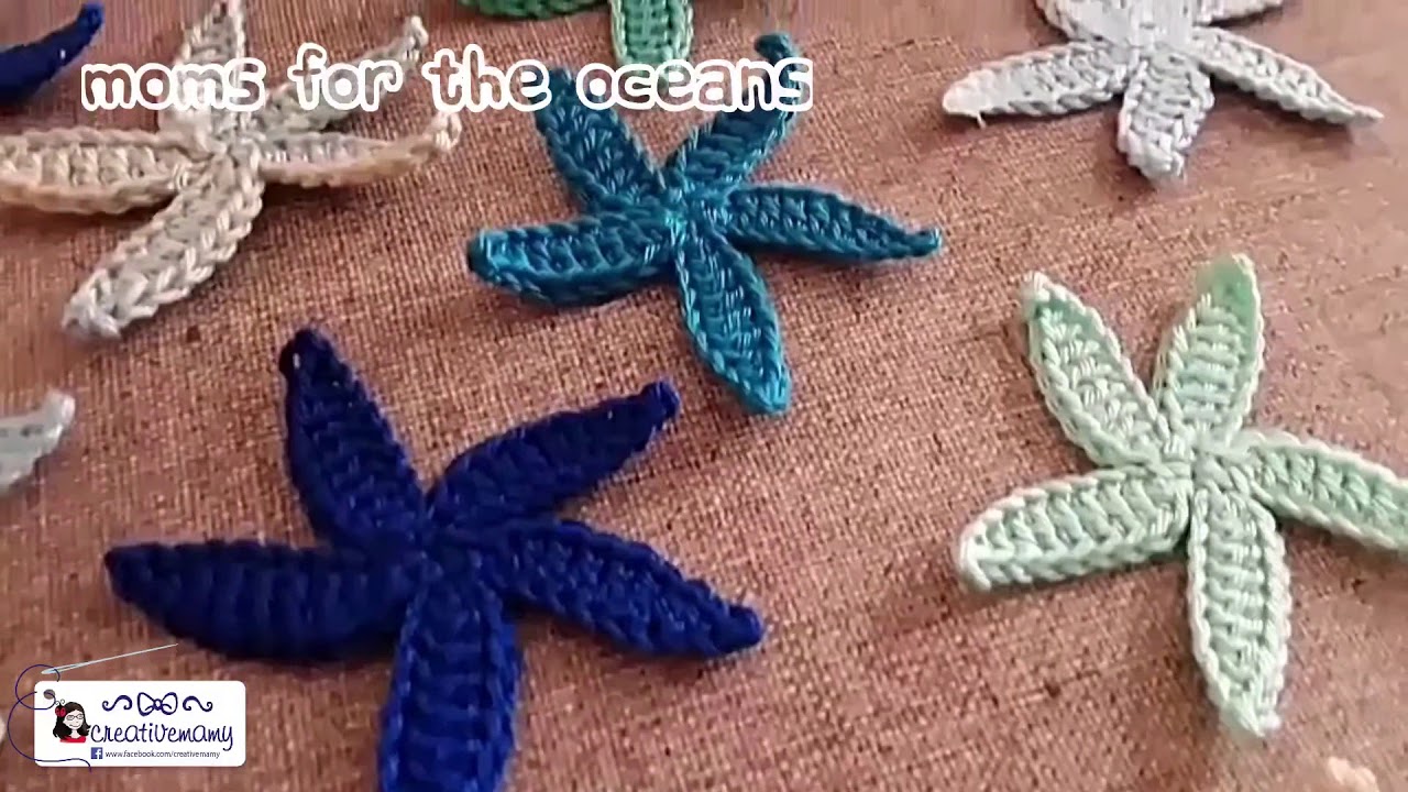 MOMS FOR THE OCEANS easy diy stelle marine in crochet