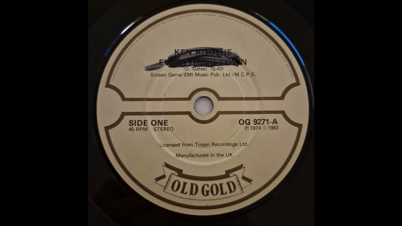 Ken Boothe - Everything I Own - Old Gold 7inch 1974