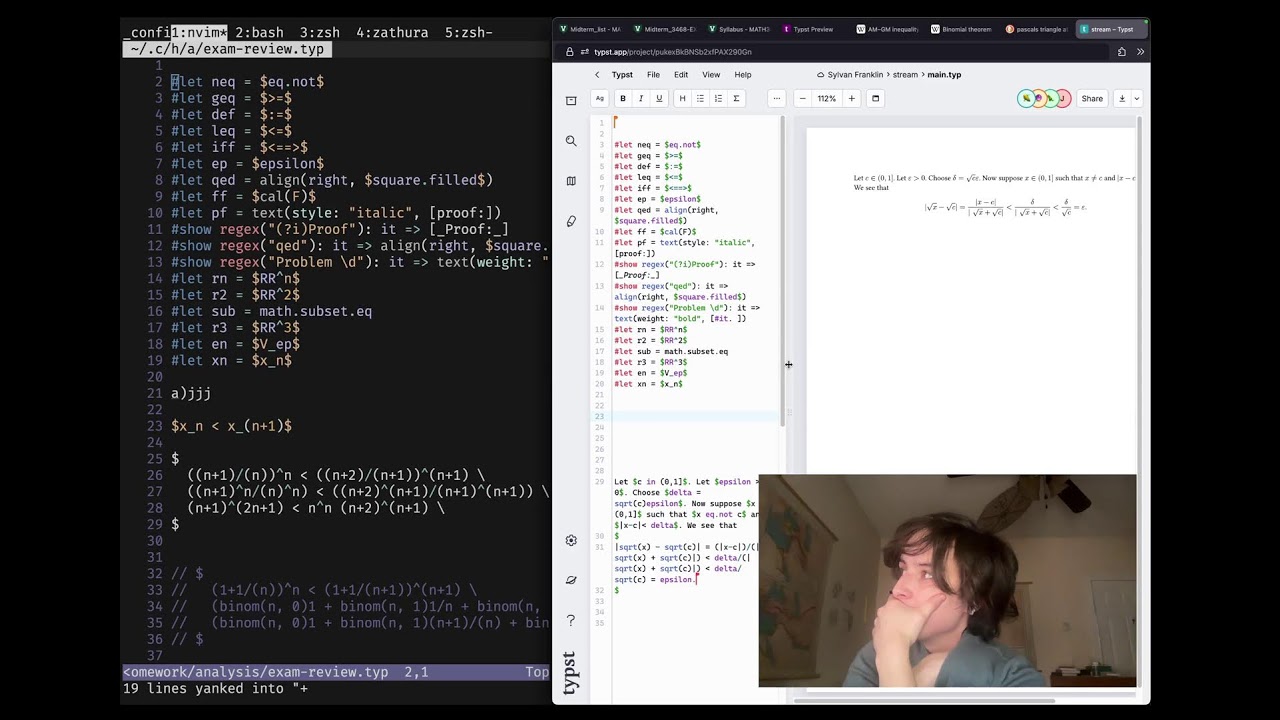 Neovim configuration of math setup