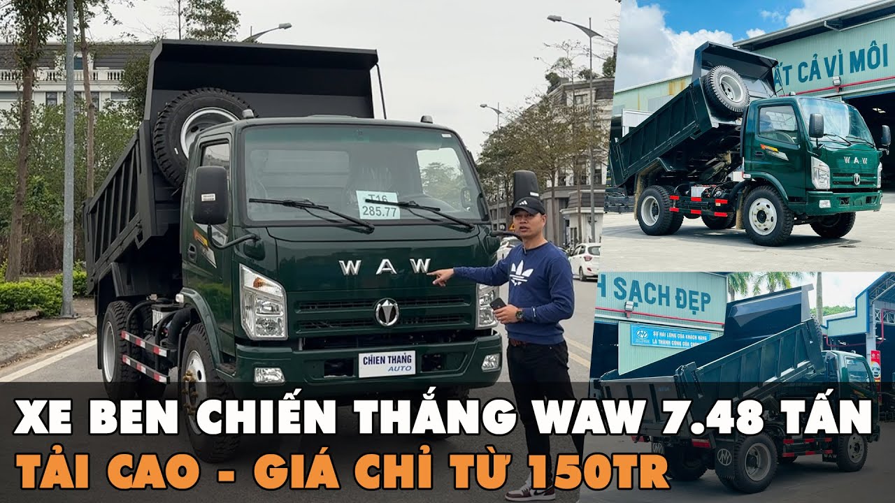 Xe Ben Chiến Thắng WAW 7.48 Tấn: Tải Cao - Giá Chỉ Từ 150 Triệu!