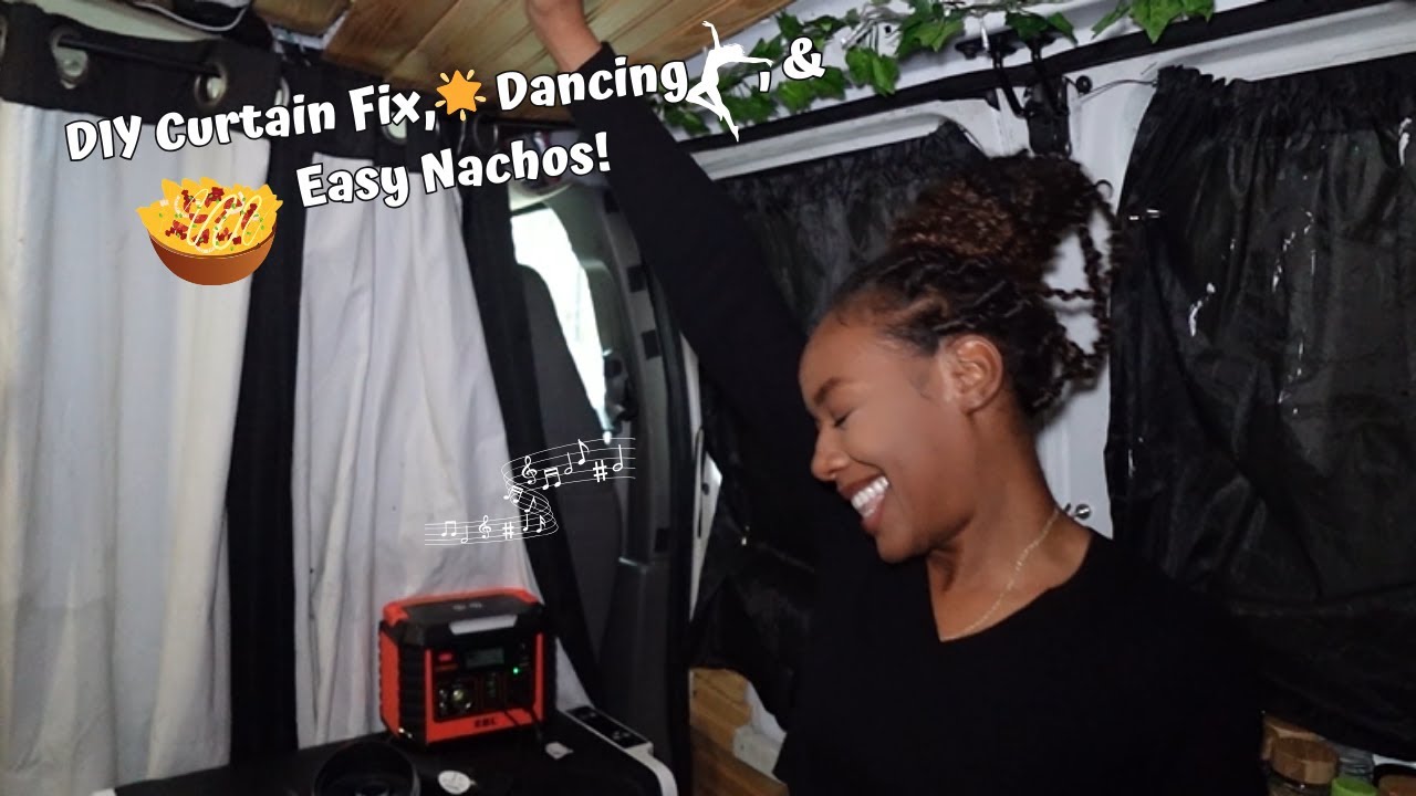 ✨ Spend The Day  With Me : DIY Curtain Fix,🌟 Dancing 🎶, & Easy Nachos! The Simple Life! 🚐