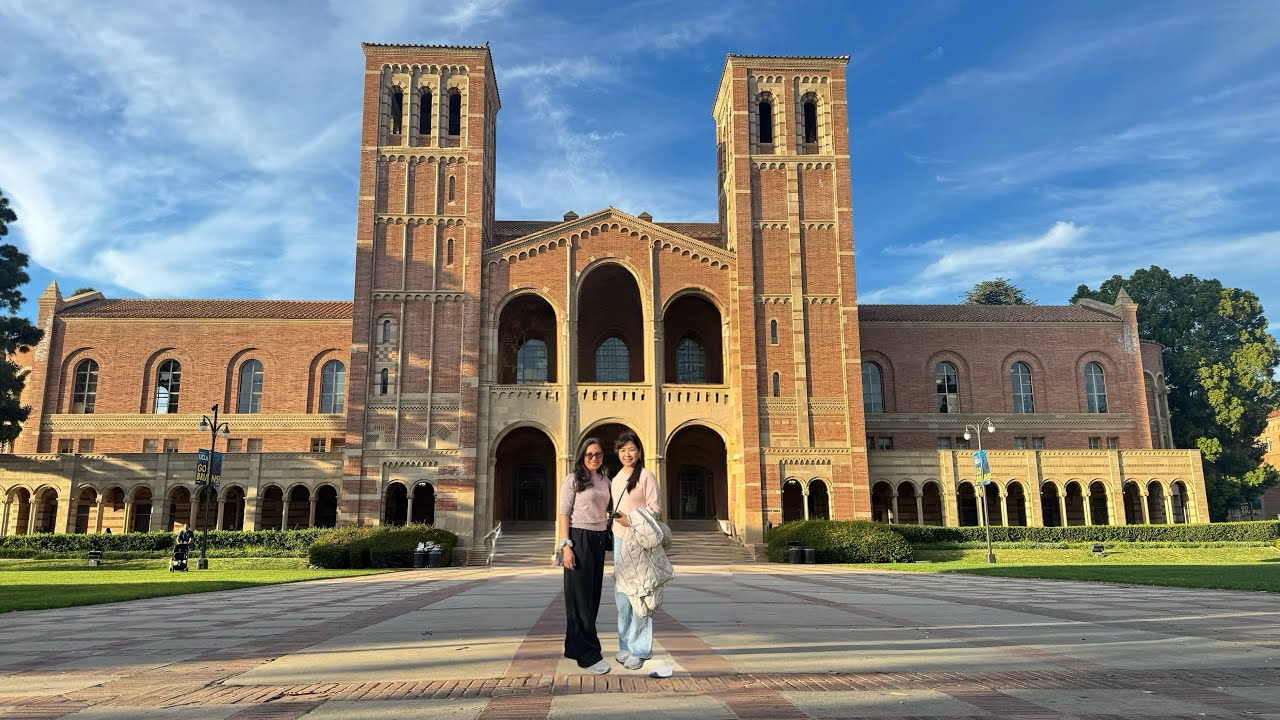 345- Hôm nay được Hai Em dẫn đi UCLA, Đại học California, Los Angeles, thăm con của Hai em học ở đó.