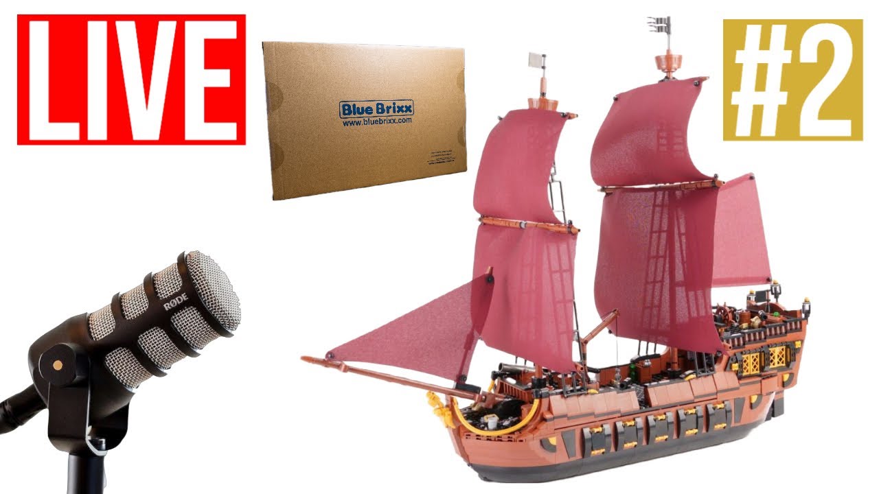 BlueBrixx Pirateninsel - Brigantine LIVE build - 2 | Set 105328
