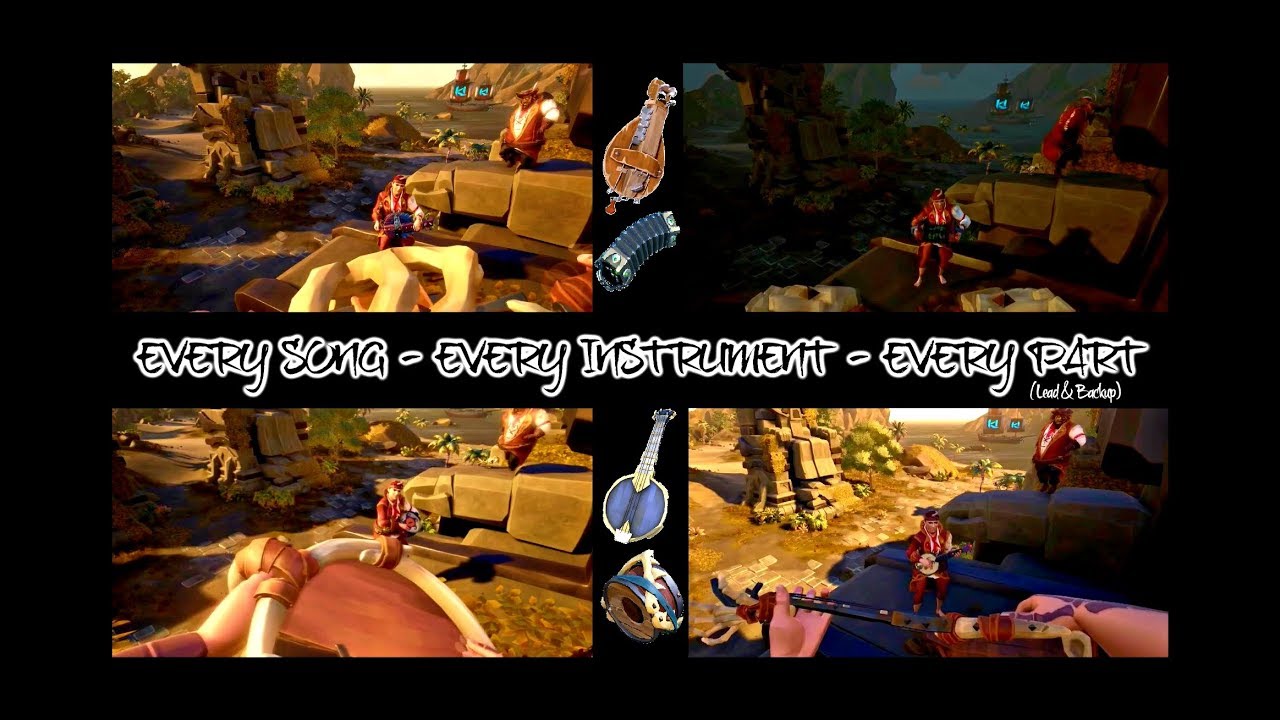 EVERY Sea of Thieves Song | 8-man Band! | EVERY Lead & Back-up Instrument 2019
