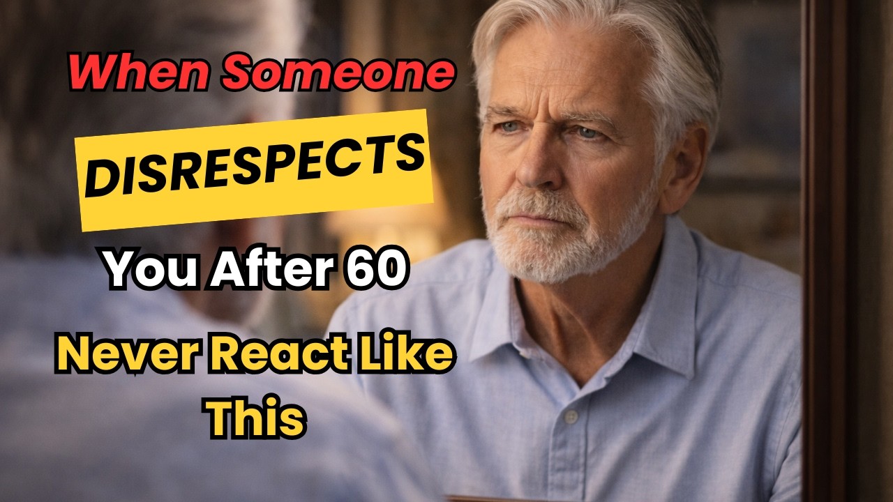 When Someone Disrespects You After 60, Never React Like This