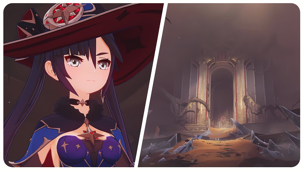 Mona at Gate to Khaenri'ah (Cutscene) Witch's Homework | Genshin Impact 6.2