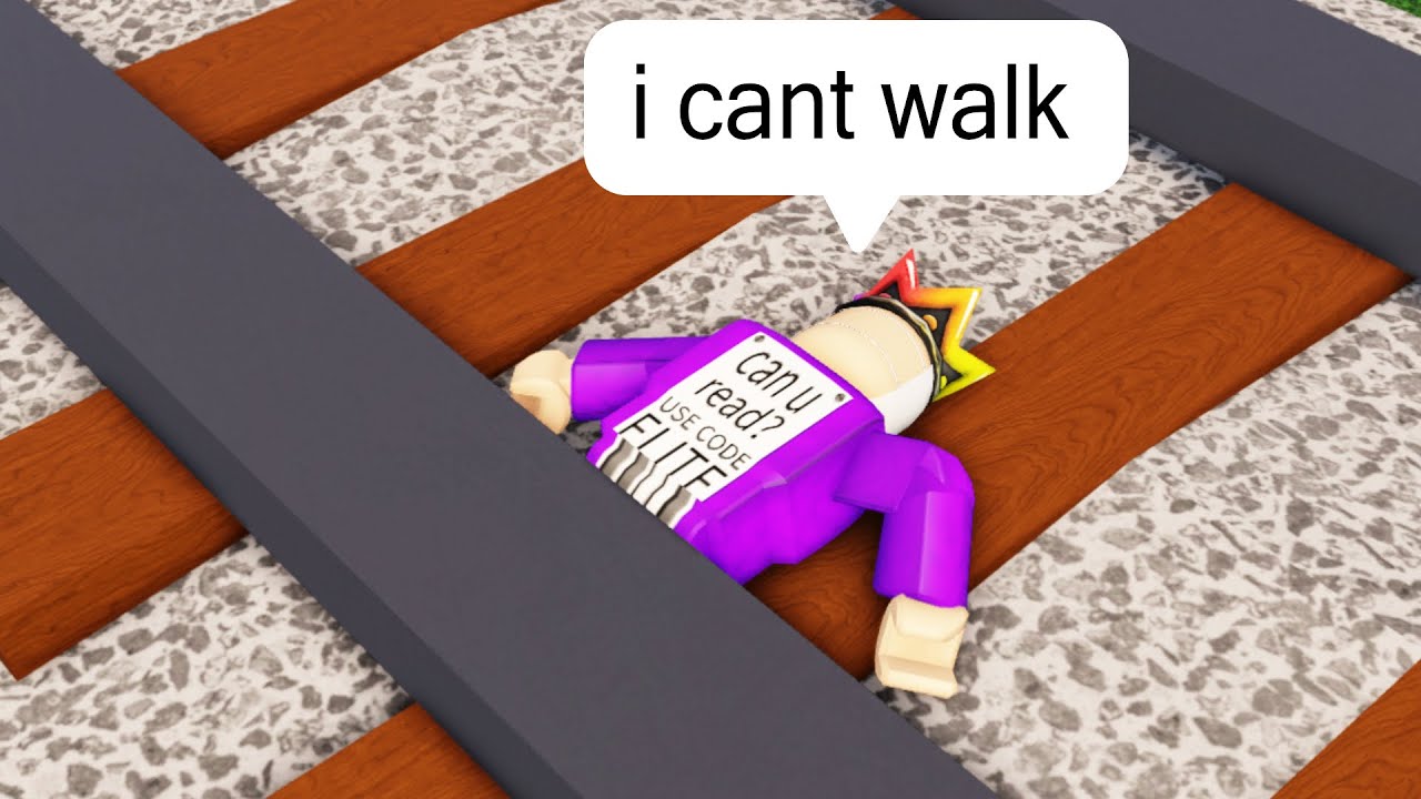 i Ragdoll into a MOVING TRAIN on Roblox